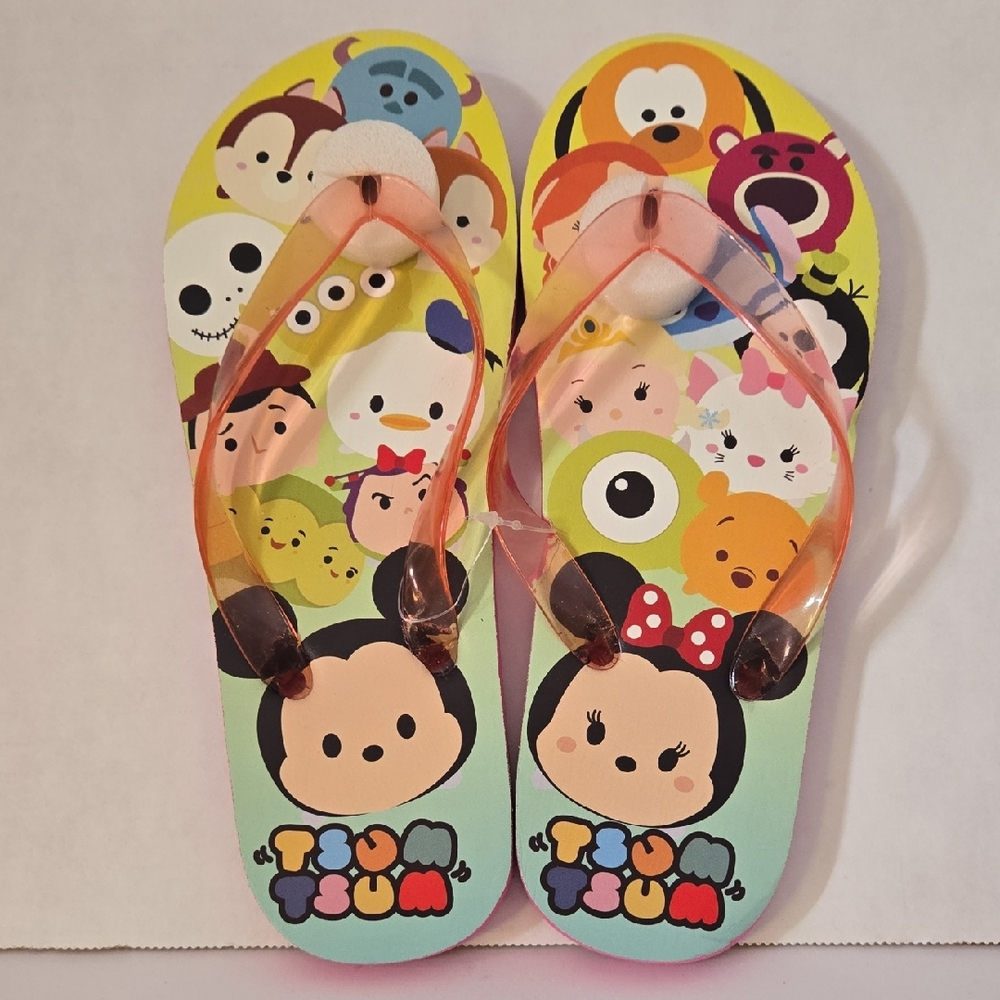 Disney Tsum Tsum Flip Flops (Slippers) Size 9 1/2